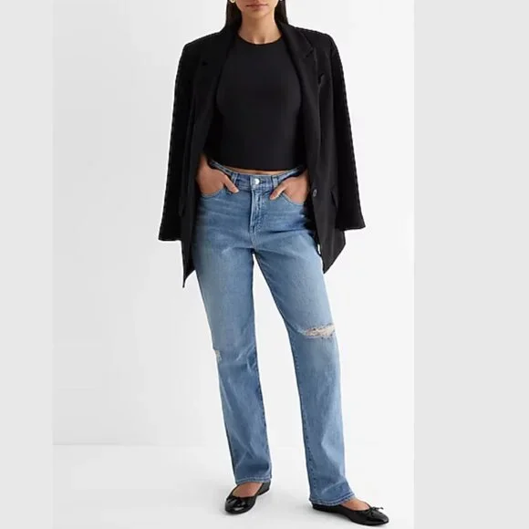 Express Dark Navy Blue Body Contour Tank Top SZ M - NWT - Picture 1 of 8